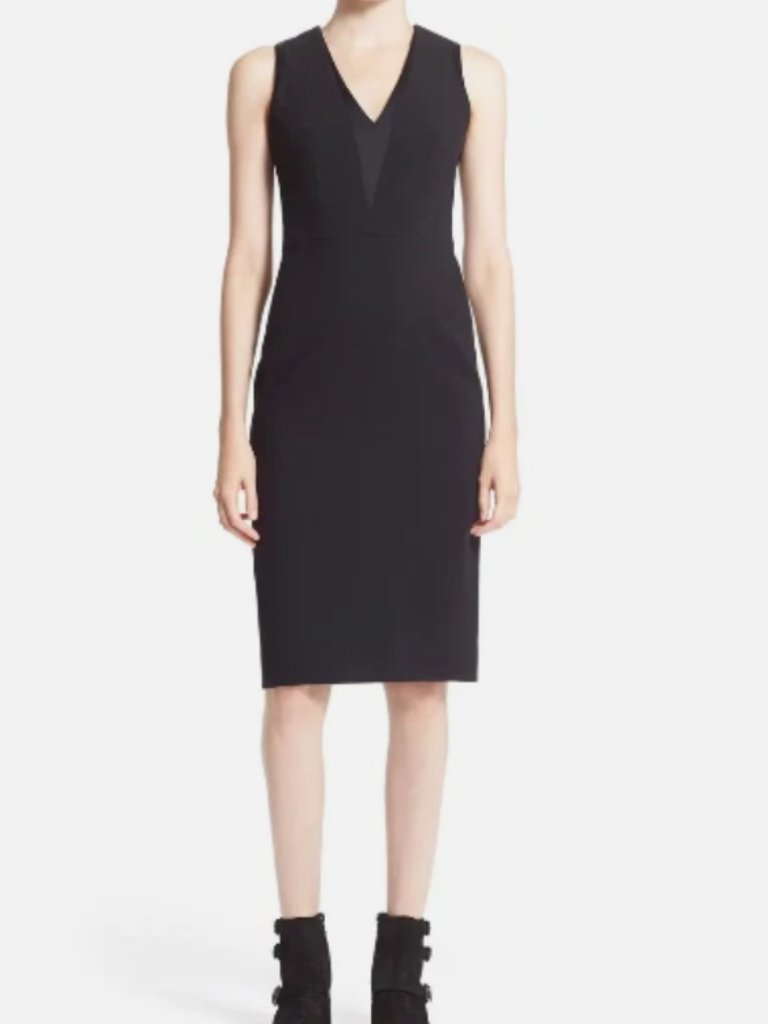 Nwt! Rag & Bone Black V-Neck Dress Size 4